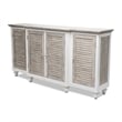 Pemberly Row 4-Door Credenza TV Stand Entertainment Unit Hallway Dresser