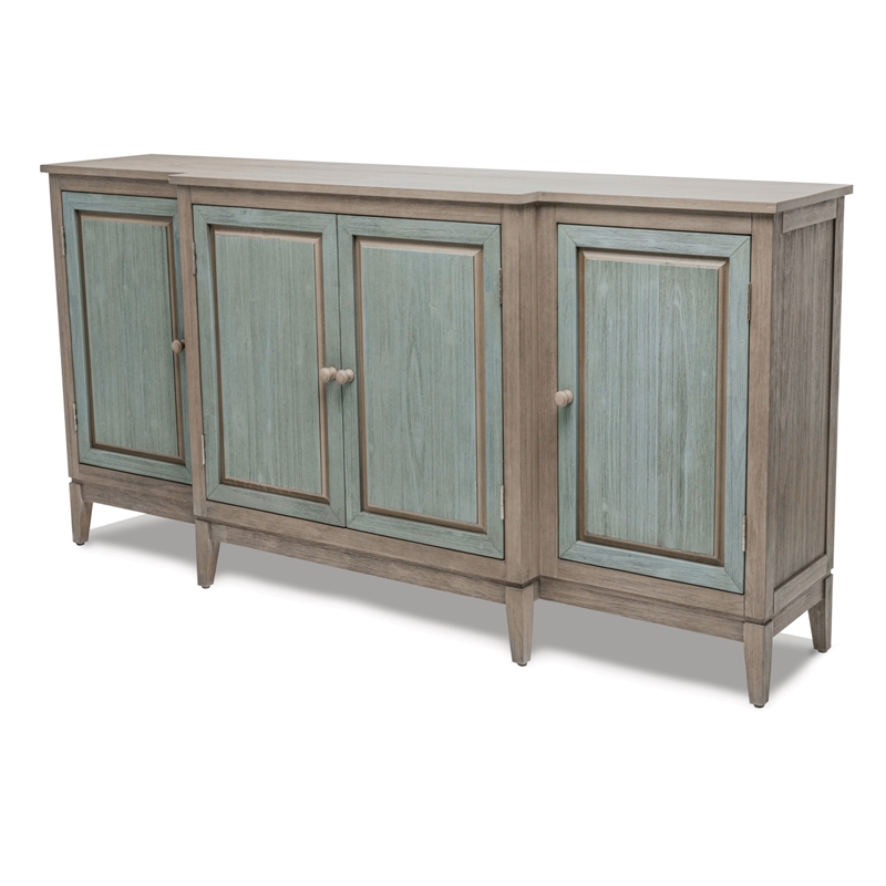 Pemberly Row 4-Door Credenzaa TV Stand Entertainment Unit Hallway Dresser