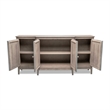 Pemberly Row 4-Door Credenzaa TV Stand Entertainment Unit Hallway Dresser