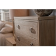Pemberly Row Solid Wood Tan Coastal Modern 5-Drawer Chest in Brown