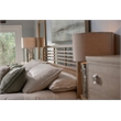 Pemberly Row Solid Wood Tan Coastal Modern 5-Drawer Chest in Brown