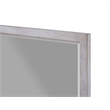 Pemberly Row Contemporary Wood Rectangular Mirror in Grey/White