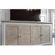 Pemberly Row Contemporary Queen Cabinet Murphy Bed with Mattress in Grey