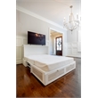 Pemberly Row Contemporary Queen Cabinet Murphy Bed with Mattress in Grey