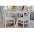 Pemberly Row Solid Wood X-back Dining Chair in White (Set of 2)