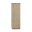 Pemberly Row Contemporary 5-Drawer Solid Wood Chest in Tan Natural