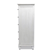 Pemberly Row Contemporary Wood Chest with 5-Drawers in White