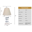 Pemberly Row Fish Blue/White Modern Coastal Table Lamps (Set of 2)