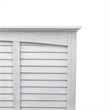 Pemberly Row Modern Coastal Wood Queen Headboard in White Finish