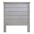 Pemberly Row Contemporary Twin Solid Wood Headboard in Grey White