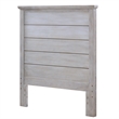 Pemberly Row Contemporary Twin Solid Wood Headboard in Grey White