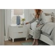 Pemberly Row Contemporary 2-Drawer Solid Wood Nightstand in White