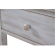 Pemberly Row 1-Drawer Storage Solid Wood Nightstand in Brown Grey White