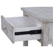 Pemberly Row 1-Drawer Storage Solid Wood Nightstand in Brown Grey White