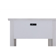 Pemberly Row 1-Drawer Storage Solid Wood Nightstand in Brown Grey White