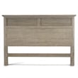 Pemberly Row Contemporary Solid Wood King Bed in Glazed Driftwood Finish
