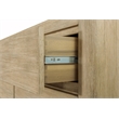 Pemberly Row Contemporary 6-Drawer Solid Wood Dresser in Tan Natural