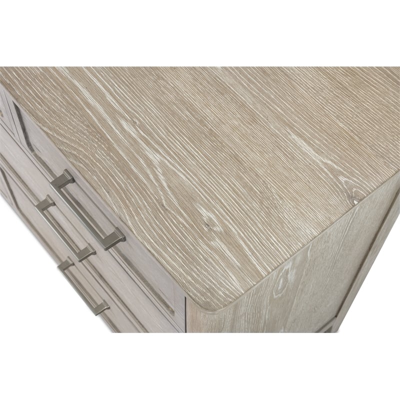 Pemberly Row Contemporary 7-Drawer Dresser in Glazed Driftwood