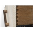 Pemberly Row Contemporary Woven 6-Drawer Dresser in Earth Tones & Clay