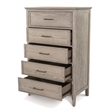 Pemberly Row Contemporary 5-Drawer Chest in Glazed Driftwood