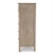 Pemberly Row Contemporary 5-Drawer Chest in Glazed Driftwood