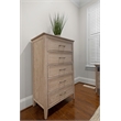Pemberly Row Contemporary 5-Drawer Chest in Glazed Driftwood