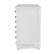 Pemberly Row Contemporary 3-Drawer Chest in White/Soft Grey Glaze