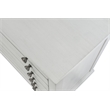 Pemberly Row Contemporary 3-Drawer Chest in White/Soft Grey Glaze