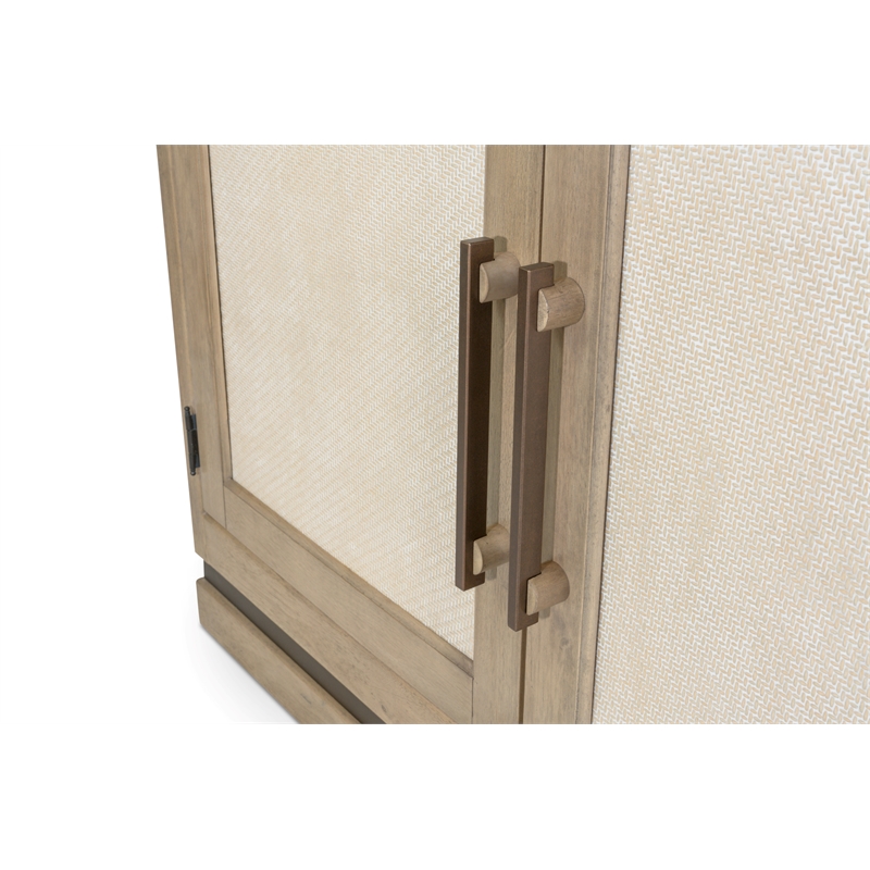 Pemberly Row Bunching Curio with LED in Muted Earth Tones & Clay