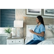 Pemberly Row Mother of Pearls Coastal Table Lamps (Set of 2)