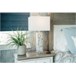 Pemberly Row Mother of Pearls Coastal Table Lamps (Set of 2)