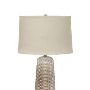 Pemberly Row Contemporary 31&quot Table Lamps in Beige Resin (Set of 2)