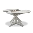 Pemberly Row Contemporary Butterfly Leaf Extension Dining Table in Gray