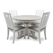 Pemberly Row Contemporary Butterfly Leaf Extension Dining Table in Gray