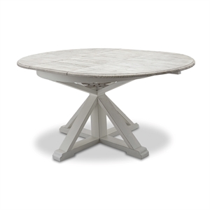 Pemberly Row Contemporary Butterfly Leaf Extension Dining Table in Gray