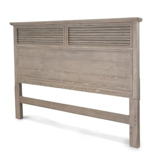 Pemberly Row Contemporary King Headboard in Glazed Driftwood