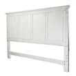 Pemberly Row Contemporary Wood Queen Headboard in White & Grey