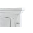 Pemberly Row Contemporary Wood Queen Headboard in White & Grey