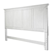 Pemberly Row Contemporary Wood King Headboard in White & Grey