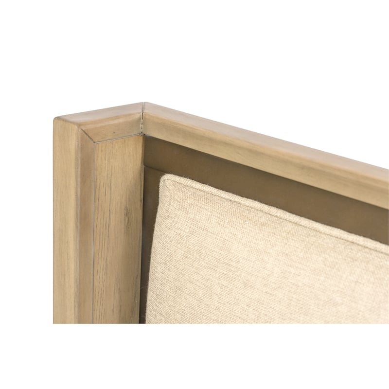 Pemberly Row Contemporary King Headboard in Earth & Clay Finish