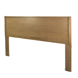 Pemberly Row Contemporary King Headboard in Warm Maple Finish