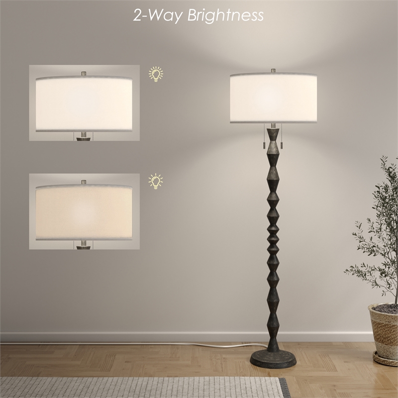 Pemberly Row Contemporary Resin 66