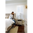 Pemberly Row Contemporary 2-Drawer Nightstand in Glazed Brown Driftwood