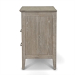Pemberly Row Contemporary 2-Drawer Nightstand in Glazed Brown Driftwood