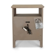 Pemberly Row Contemporary 2-Drawer Nightstand in Glazed Brown Driftwood