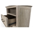 Pemberly Row Contemporary 2-Drawer Nightstand in Glazed Brown Driftwood