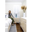 Pemberly Row 3-Drawer Woven Nightstand in Sand and Stark White