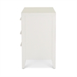 Pemberly Row 3-Drawer Woven Nightstand in Sand and Stark White