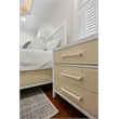 Pemberly Row 3-Drawer Woven Nightstand in Sand and Stark White