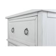 Pemberly Row Contemporary 2-Drawer Nightstand in White/Soft Grey Glaze